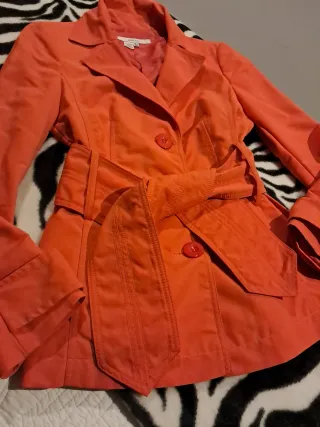 Gabardina Zara Naranja T.M