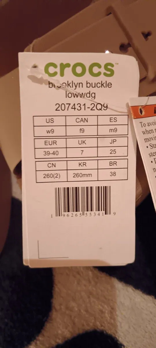 Chanclas Crocs Beige Talla 39-40