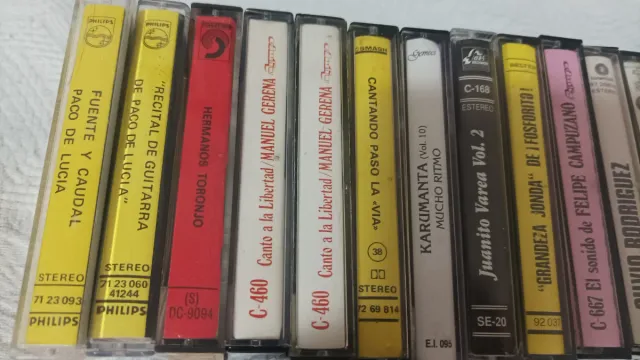 LOTE 25 CASSETTES FLAMENCO