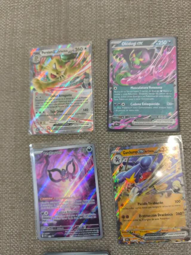 Cartas Pokémon varias expansiones