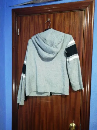 Sudadera Nike capucha gris talla S