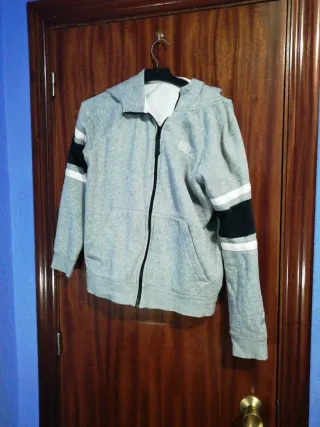 Sudadera Nike capucha gris talla S