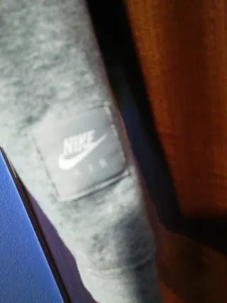 Sudadera Nike capucha gris talla S