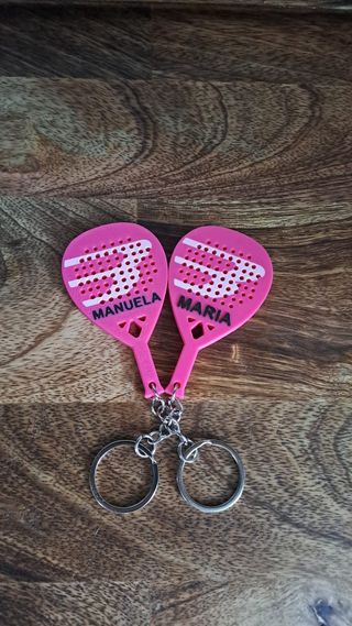 Llaveros pala padel Bullpadel personalizados