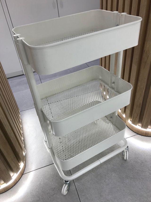 Carrito organizador blanco 3 niveles