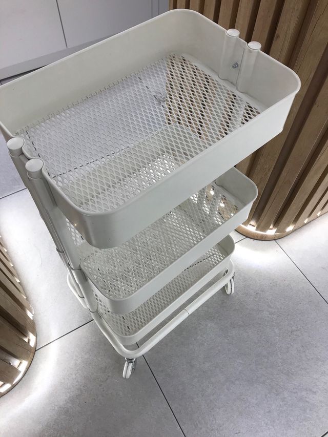 Carrito organizador blanco 3 niveles