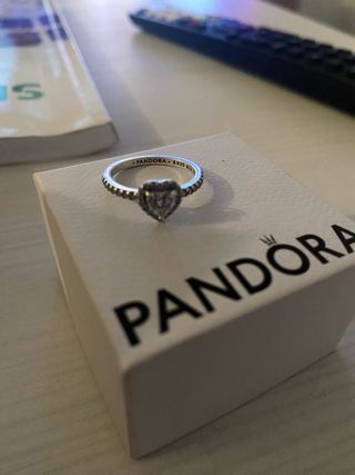 Anillo Pandora Corazón Plata