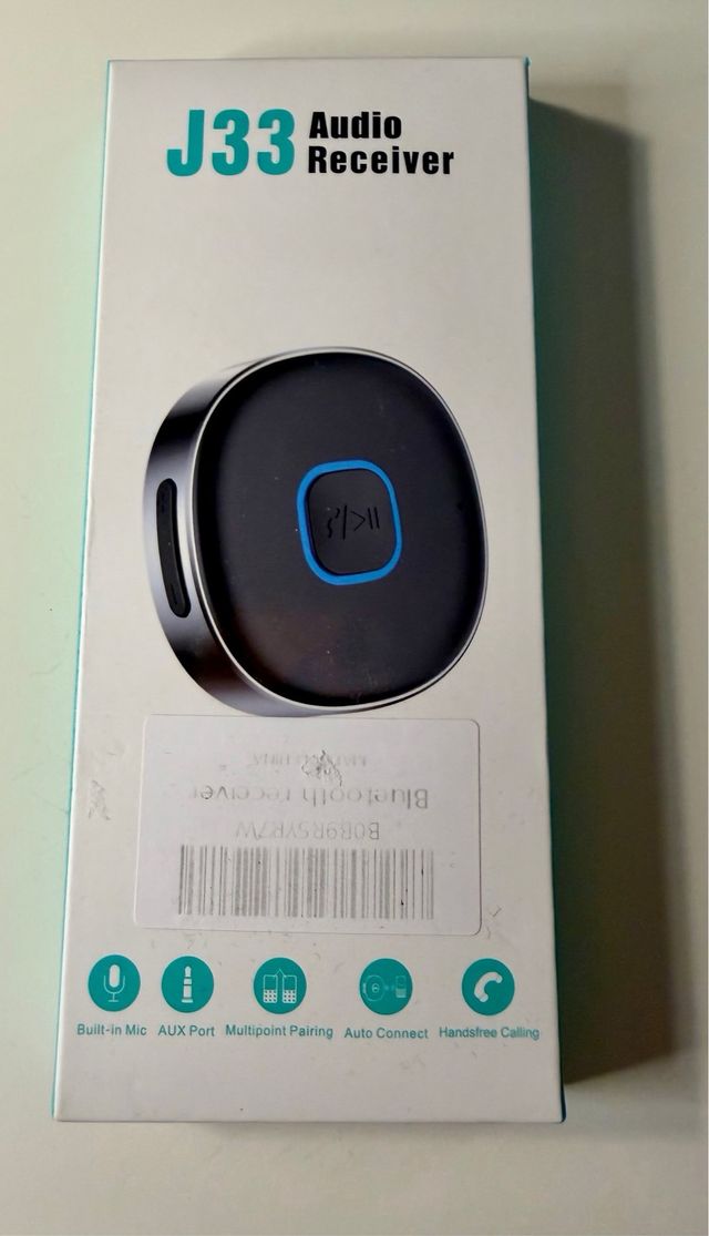 Adaptador Bluetooth AUX carro 5.0 mãos livres