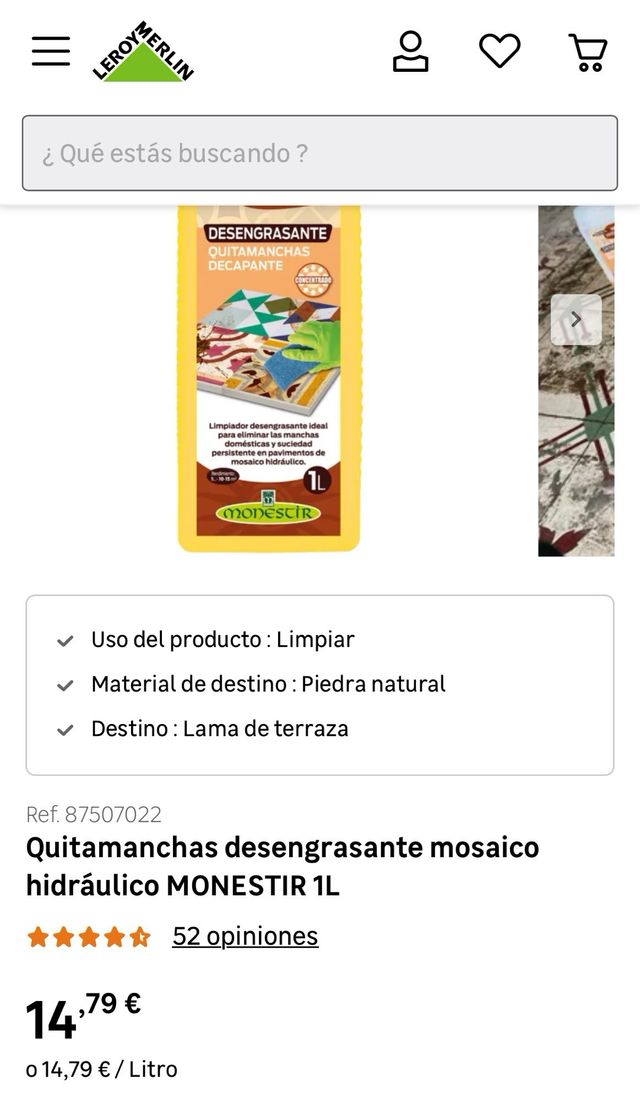 4x Desengrasante Mosaico Hidráulico Monestir 1L