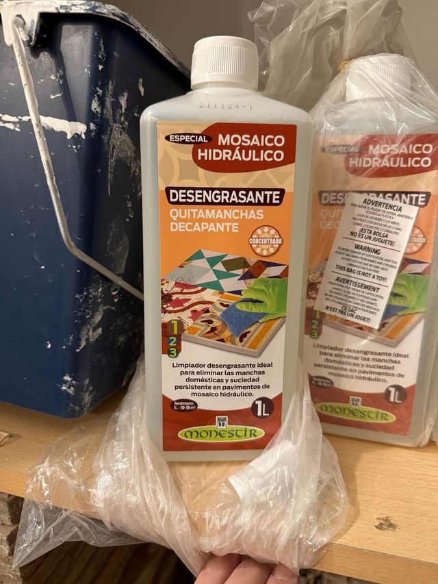 4x Desengrasante Mosaico Hidráulico Monestir 1L