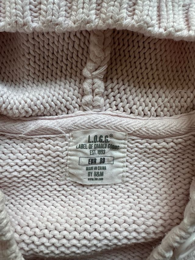 Chaqueta de punto para niña 80cm