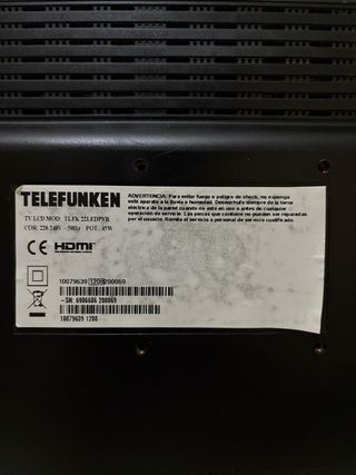 Televisión Telefunken 22” LED PVR (SIN MANDO)