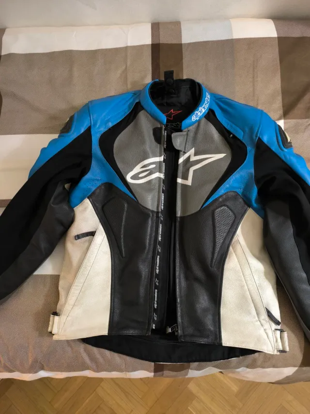 Chaqueta Moto Alpinestars Azul/Gris