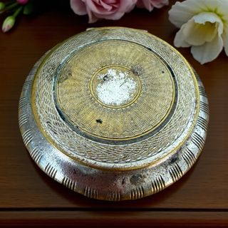 Antica cipriera anni '30 argento vermeil