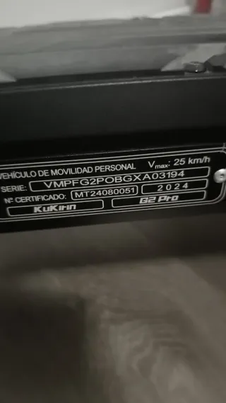 Patín Eléctrico kukirin g2 pro homologado nuevo