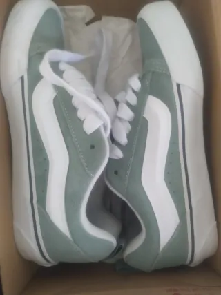 Zapatillas Vans Talla 40-41 Verde/Blanco