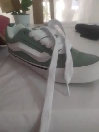 Zapatillas Vans Talla 40-41 Verde/Blanco