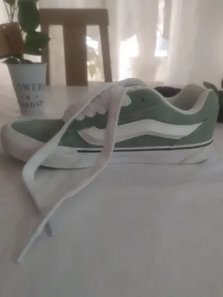 Zapatillas Vans Talla 40-41 Verde/Blanco