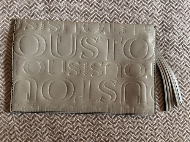 Bolso de mano Tous beige y dorado