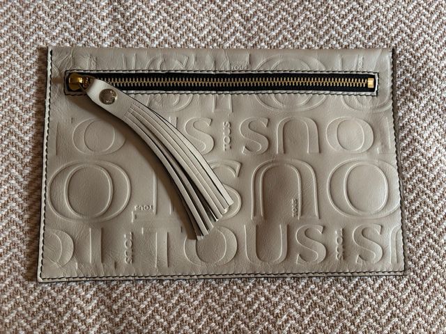 Bolso de mano Tous beige y dorado