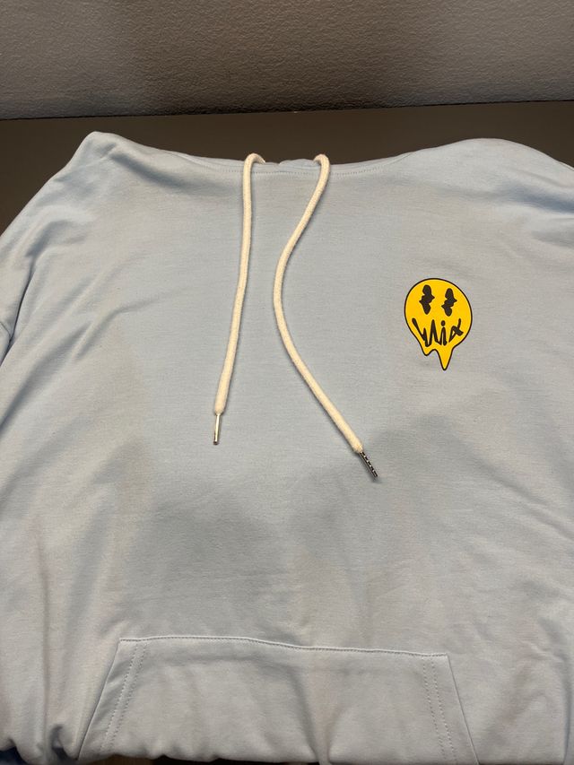 Sudadera con estampado de cara sonriente