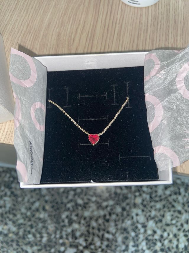 Collar Pandora Corazón Rojo