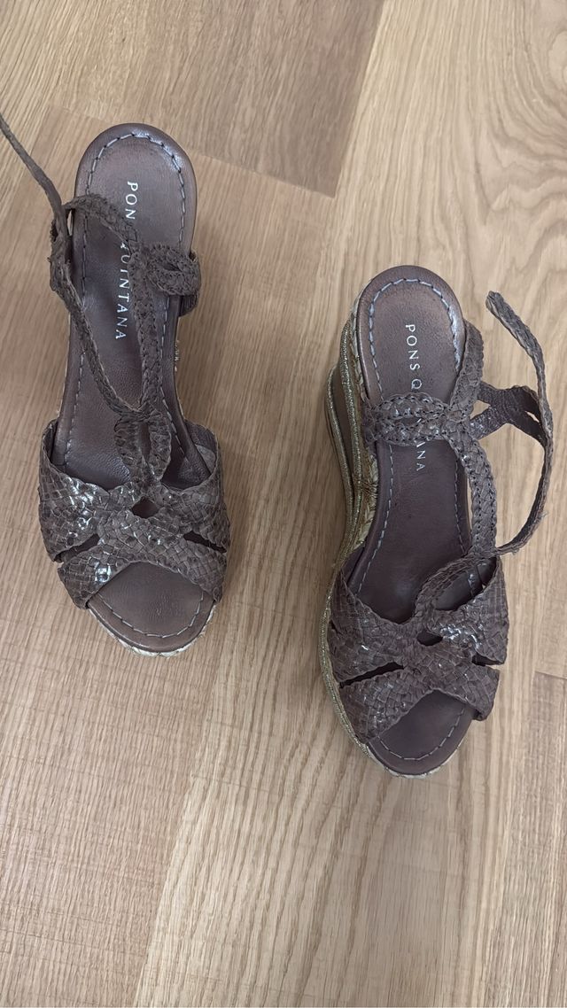 Sandalias cuña Pons Quintana Talla 39