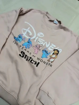 Sudadera Disney Stitch 100 Años Niña Zara T.13-14.