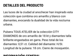 Pulsera Tous Atelier Oro