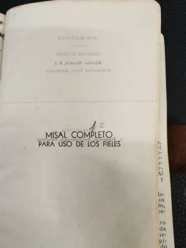 Misal completo para uso de los fieles