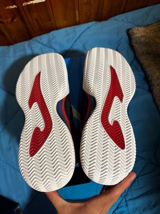 Zapatillas Joma Roland Tenis Negras Rojas