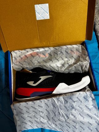 Zapatillas Joma Roland Tenis Negras Rojas