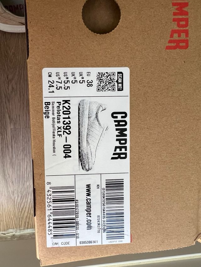 Zapatillas Camper Mujer Talla 38 Beige