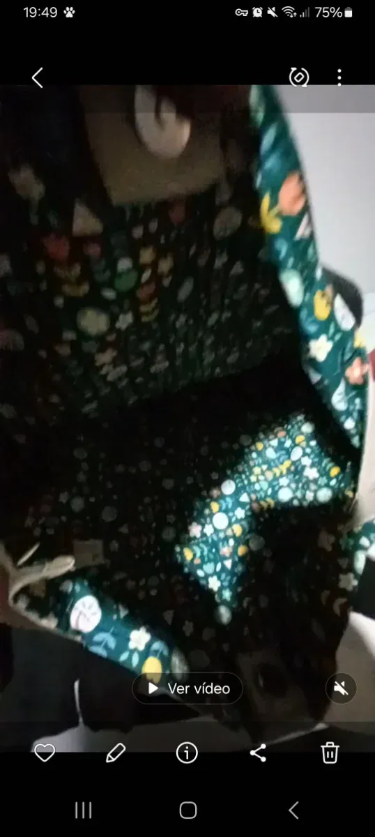 Bolso Tote Bordado Flores Hecho a Mano