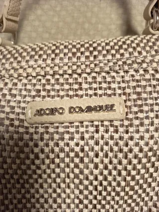 Bolso Adolfo Domínguez Beige y Marrón