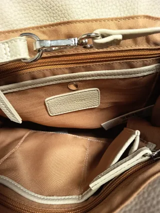 Bolso Adolfo Domínguez Beige y Marrón