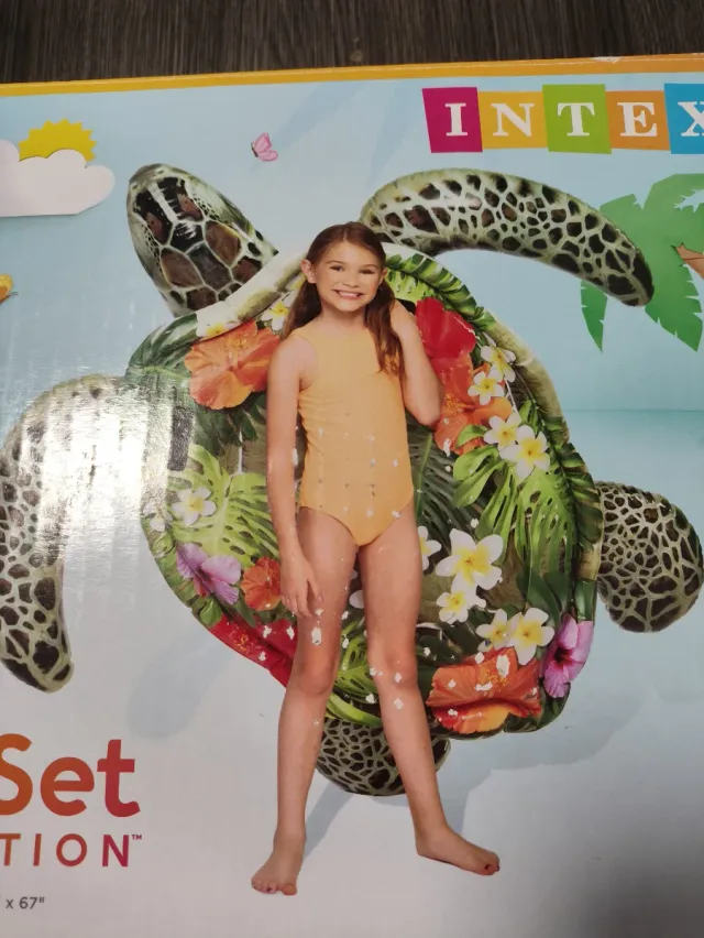 Colchoneta hinchable tortuga marina tropical