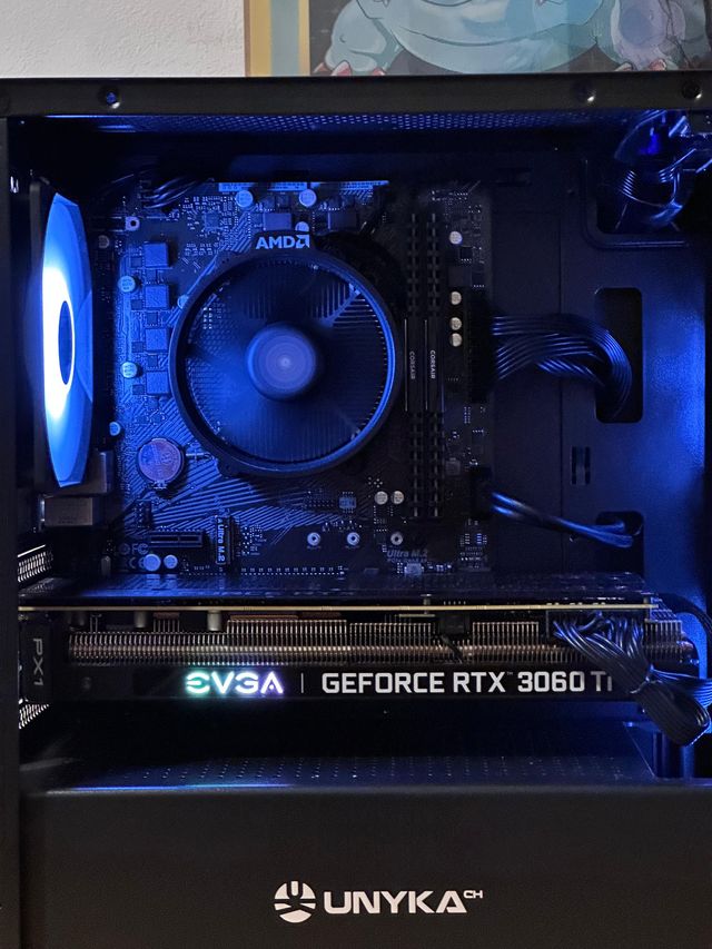 PC Gaming Ryzen 5 5500 RTX 3060 Ti 8GB EVGA