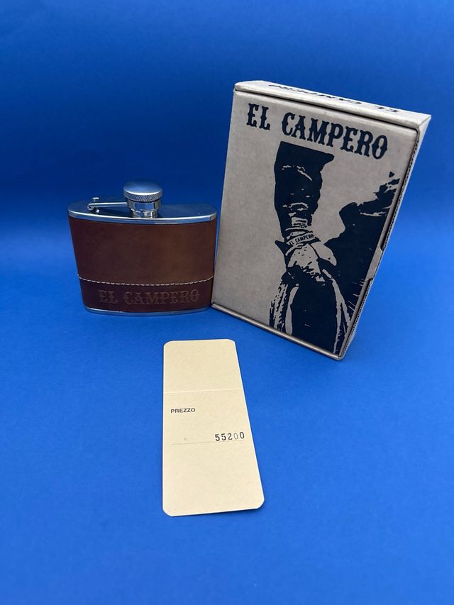 Fiaschetta porta Whisky e Liquore Acciaio e Pelle