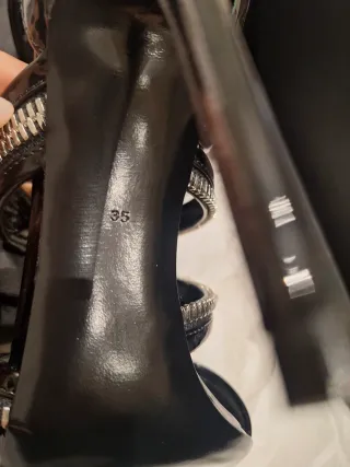 Sandalias Dolce & Gabbana Tacón Cremallera Negra