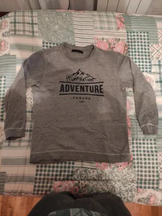 Sudadera Gris piazza Italia talla m