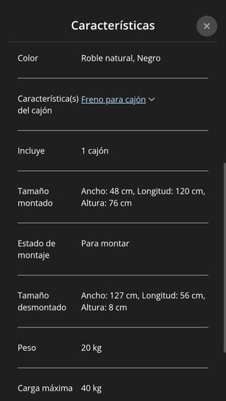 Escritorio madera y metal