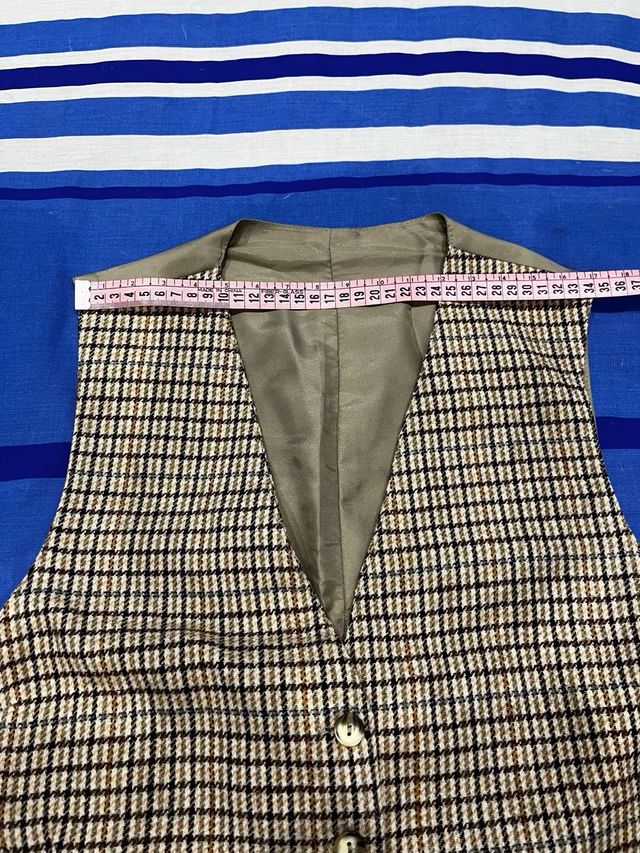 Chaleco inglés cuadros mujer talla 44
