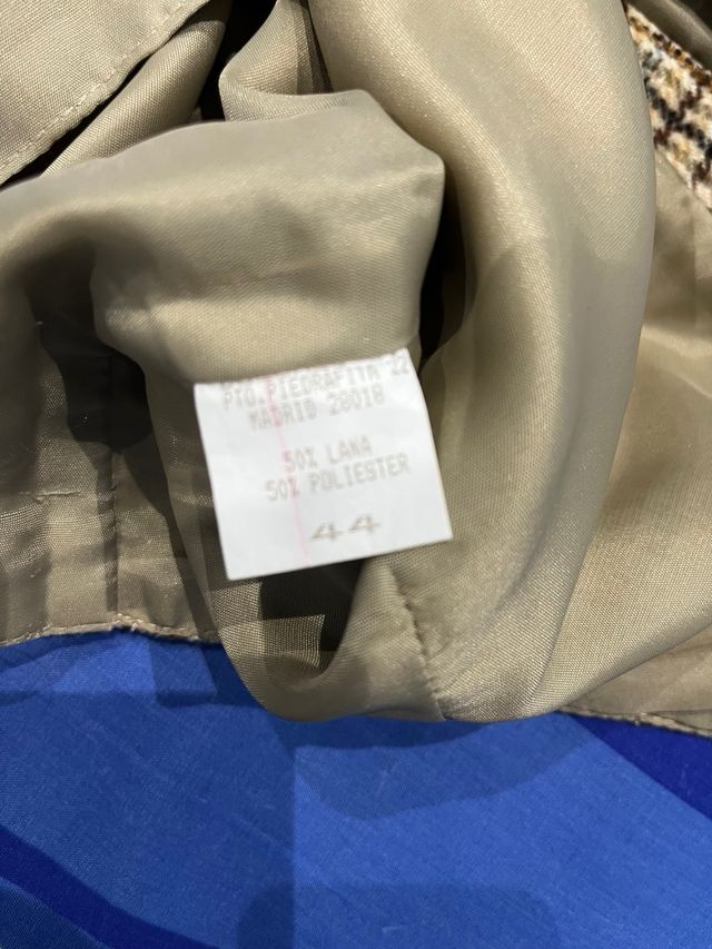 Chaleco inglés cuadros mujer talla 44