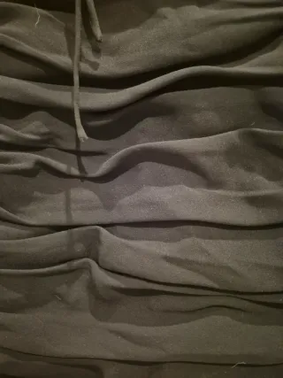 Vestido Negro Fiesta Ruched Halter