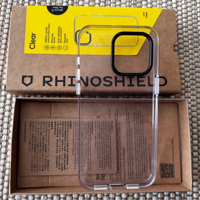 Funda iPhone 15 Pro Max RHINOSHIELD Transparente