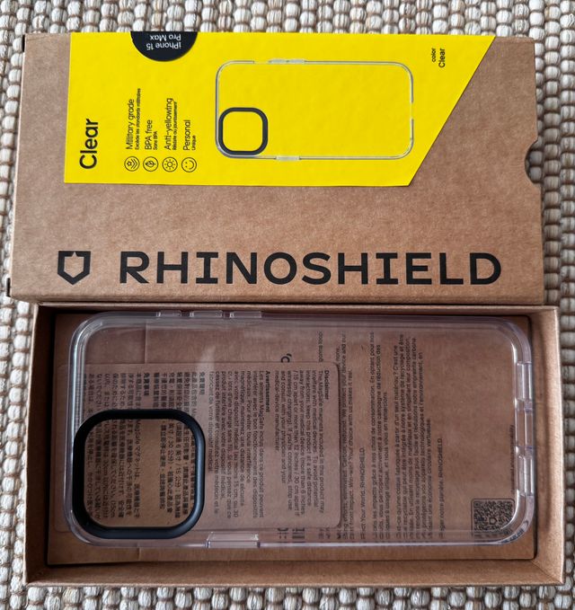Funda iPhone 15 Pro Max RHINOSHIELD Transparente