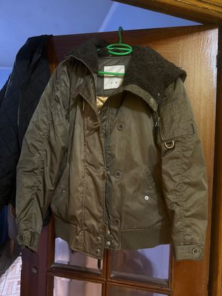 Cazadora verde mujer