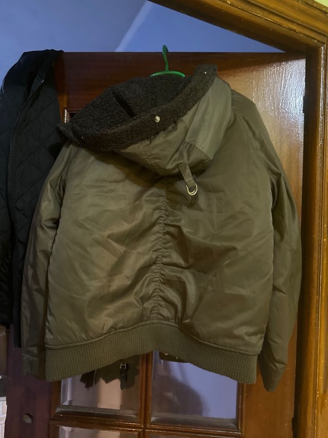 Cazadora verde mujer