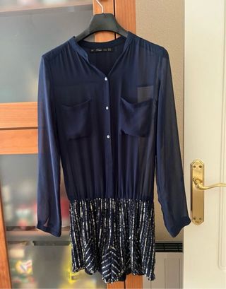 Mono fiesta lentejuelas azul y plata